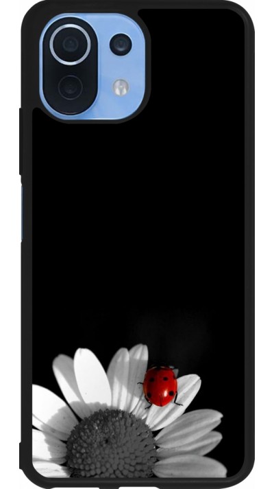 Coque Xiaomi Mi 11 Lite 5G - Silicone rigide noir Black and white Cox