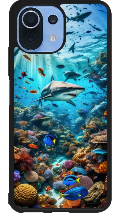 Xiaomi Mi 11 Lite 5G Case Hülle - Silikon schwarz Bora Bora Meer und Wunder