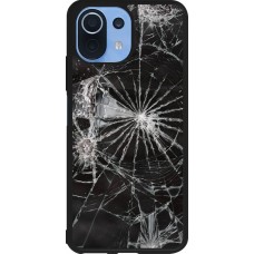 Xiaomi Mi 11 Lite 5G Case Hülle - Silikon schwarz Broken Screen