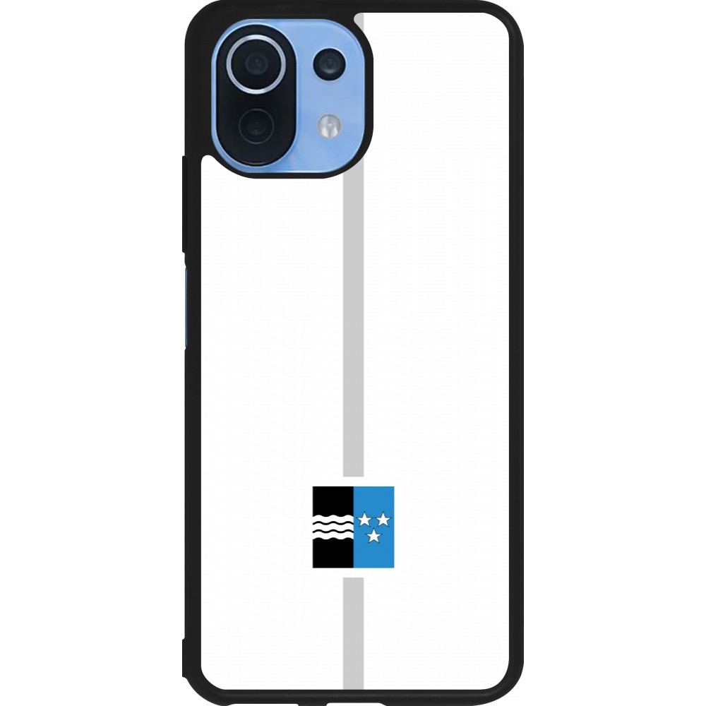 Xiaomi Mi 11 Lite 5G Case Hülle - Silikon schwarz Kanton AG weiss