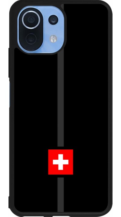 Xiaomi Mi 11 Lite 5G Case Hülle - Silikon schwarz Kanton CH schwarz