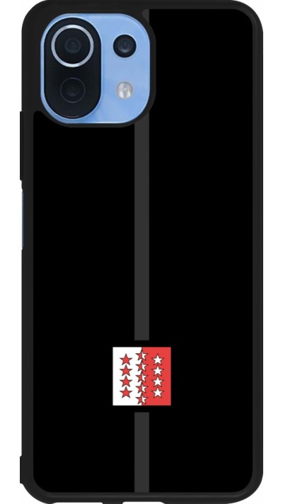 Xiaomi Mi 11 Lite 5G Case Hülle - Silikon schwarz Kanton VS schwarz