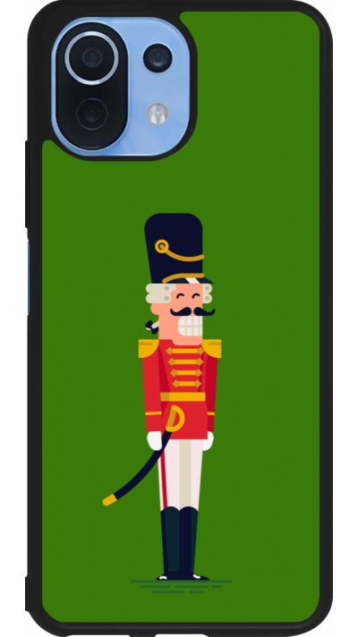 Coque Xiaomi Mi 11 Lite 5G - Silicone rigide noir Christmas 25 Nutcracker Green