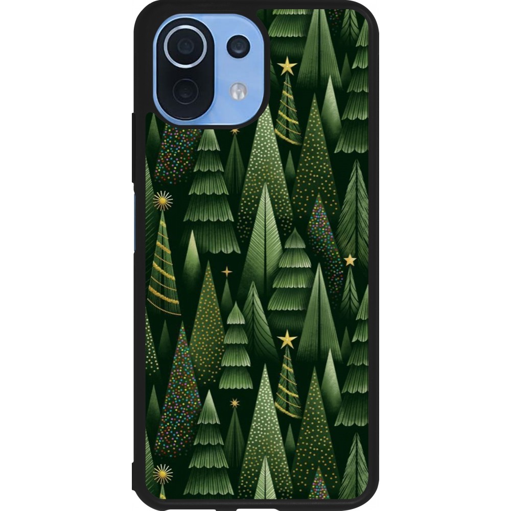 Coque Xiaomi Mi 11 Lite 5G - Silicone rigide noir Christmas 25 Pattern Xmas Tree