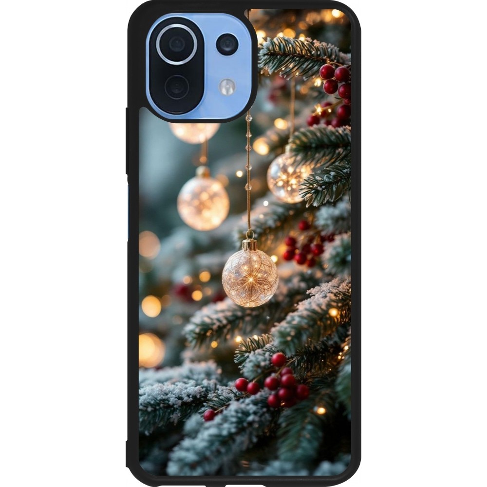 Coque Xiaomi Mi 11 Lite 5G - Silicone rigide noir Christmas 25 Xmas Decorated Tree