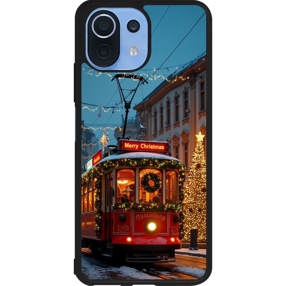 Coque Xiaomi Mi 11 Lite 5G - Silicone rigide noir Christmas 25 Xmas Train