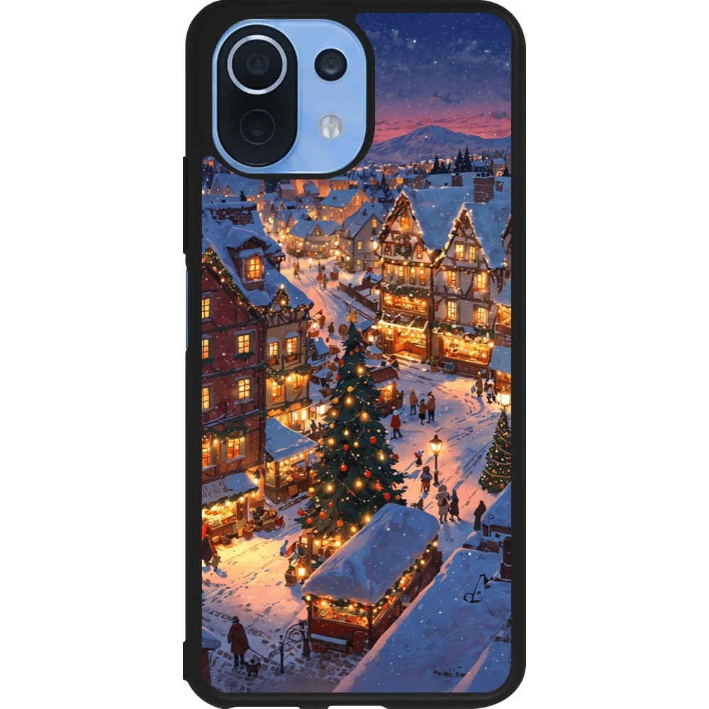 Coque Xiaomi Mi 11 Lite 5G - Silicone rigide noir Christmas 25 Xmas Village