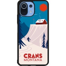 Coque Xiaomi Mi 11 Lite 5G - Silicone rigide noir Crans-Montana Cabane