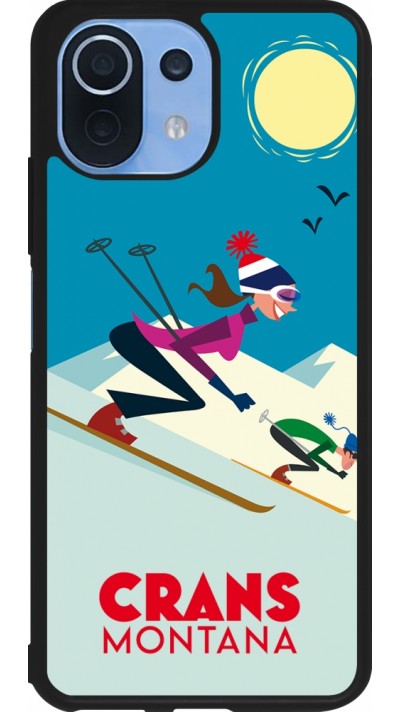 Coque Xiaomi Mi 11 Lite 5G - Silicone rigide noir Crans-Montana Ski Downhill