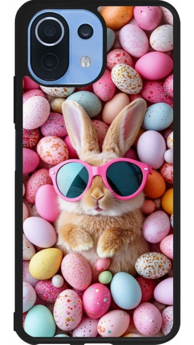 Coque Xiaomi Mi 11 Lite 5G - Silicone rigide noir Easter 2026 Rabbit fun