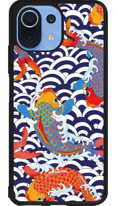 Coque Xiaomi Mi 11 Lite 5G - Silicone rigide noir Easter 2023 japanese fish
