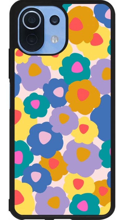 Coque Xiaomi Mi 11 Lite 5G - Silicone rigide noir Easter 2024 flower power