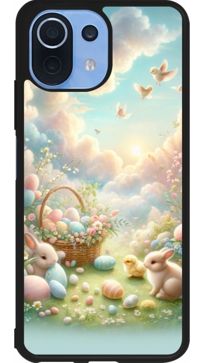 Xiaomi Mi 11 Lite 5G Case Hülle - Silikon schwarz Ostern 2025 Pastell Ostern