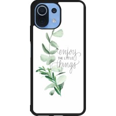 Xiaomi Mi 11 Lite 5G Case Hülle - Silikon schwarz Enjoy the little things