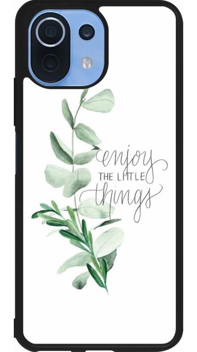 Xiaomi Mi 11 Lite 5G Case Hülle - Silikon schwarz Enjoy the little things