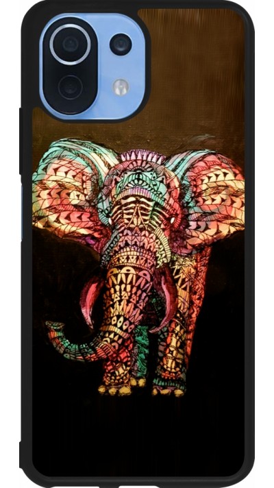 Coque Xiaomi Mi 11 Lite 5G - Silicone rigide noir Elephant 02