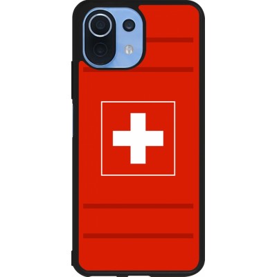 Xiaomi Mi 11 Lite 5G Case Hülle - Silikon schwarz Euro 2020 Switzerland