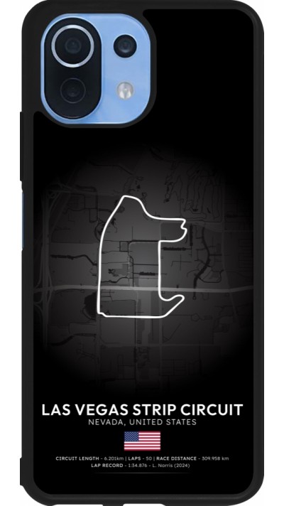 Coque Xiaomi Mi 11 Lite 5G - Silicone rigide noir F1 Track 2025 Las Vegas