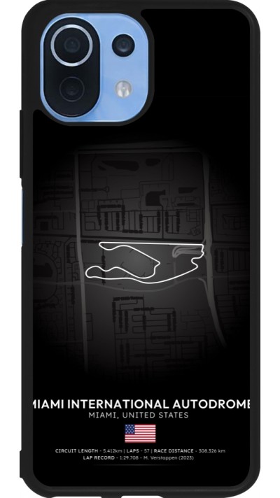 Coque Xiaomi Mi 11 Lite 5G - Silicone rigide noir F1 Track 2025 Miami