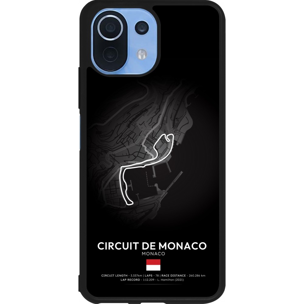 Coque Xiaomi Mi 11 Lite 5G - Silicone rigide noir F1 Track 2025 Monaco