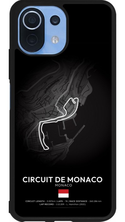 Coque Xiaomi Mi 11 Lite 5G - Silicone rigide noir F1 Track 2025 Monaco