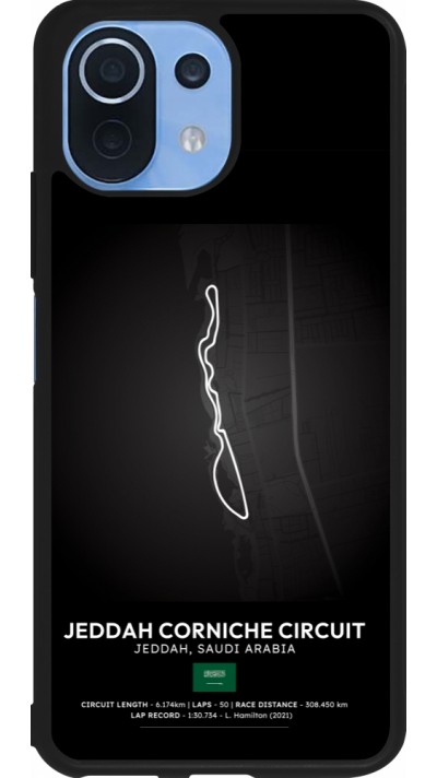 Coque Xiaomi Mi 11 Lite 5G - Silicone rigide noir F1 Track 2025 Saudi Arabia