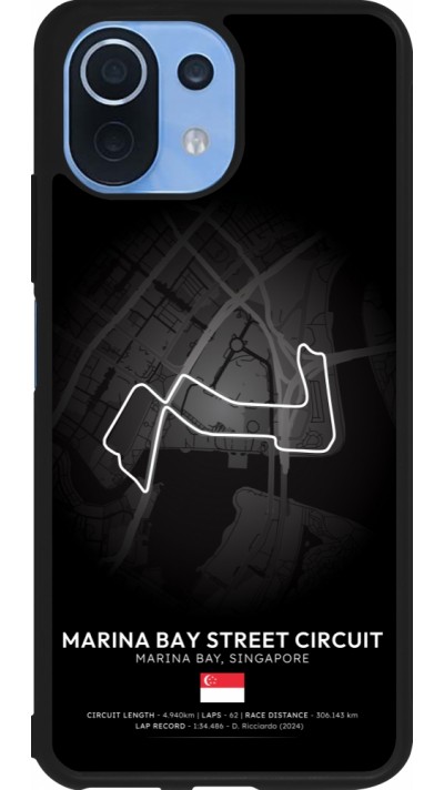Coque Xiaomi Mi 11 Lite 5G - Silicone rigide noir F1 Track 2025 Singapore