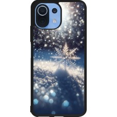 Xiaomi Mi 11 Lite 5G Case Hülle - Silikon schwarz Schneeflocke Solar Glanz