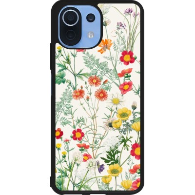 Xiaomi Mi 11 Lite 5G Case Hülle - Silikon schwarz Flora Botanical Wildlife