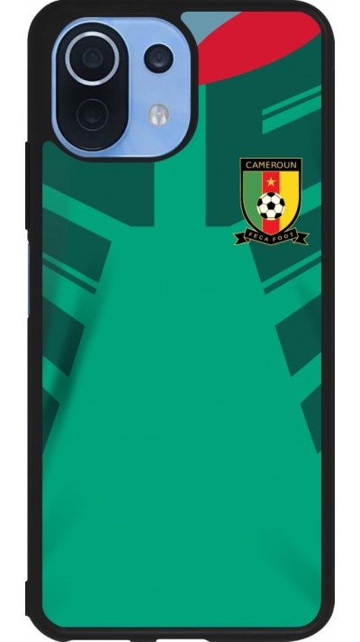 Xiaomi Mi 11 Lite 5G Case Hülle - Silikon schwarz Kamerun 2022 personalisierbares Fussballtrikot
