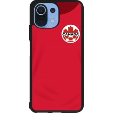 Coque Xiaomi Mi 11 Lite 5G - Silicone rigide noir Maillot de football Canada 2022 personnalisable