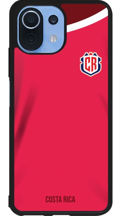 Coque Xiaomi Mi 11 Lite 5G - Silicone rigide noir Maillot de football Costa Rica 2022 personnalisable