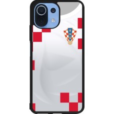 Coque Xiaomi Mi 11 Lite 5G - Silicone rigide noir Maillot de football Croatie 2022 personnalisable