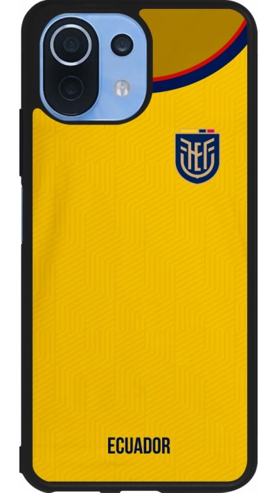 Coque Xiaomi Mi 11 Lite 5G - Silicone rigide noir Maillot de football Equateur 2022