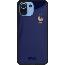 Coque Xiaomi Mi 11 Lite 5G - Silicone rigide noir Maillot de football France 2022 personnalisable