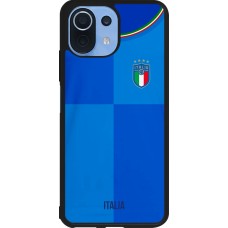 Coque Xiaomi Mi 11 Lite 5G - Silicone rigide noir Maillot de football Italie 2022 personnalisable