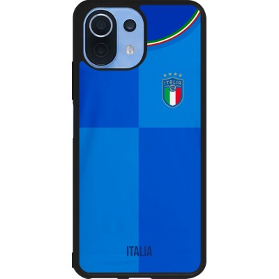 Coque Xiaomi Mi 11 Lite 5G - Silicone rigide noir Maillot de football Italie 2022 personnalisable