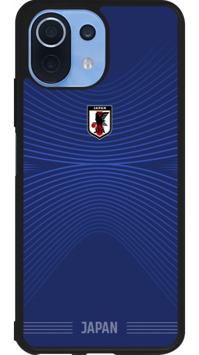 Coque Xiaomi Mi 11 Lite 5G - Silicone rigide noir Maillot de football Japon 2026 personnalisable
