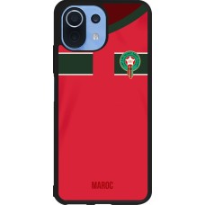 Xiaomi Mi 11 Lite 5G Case Hülle - Silikon schwarz Marokko 2022 personalisierbares Fussballtrikot