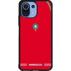 Coque Xiaomi Mi 11 Lite 5G - Silicone rigide noir Maillot de football Maroc 2026 personnalisable