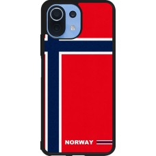 Coque Xiaomi Mi 11 Lite 5G - Silicone rigide noir Maillot de football Norvège 2026 personnalisable
