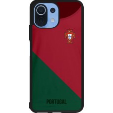 Coque Xiaomi Mi 11 Lite 5G - Silicone rigide noir Maillot de football Portugal 2022