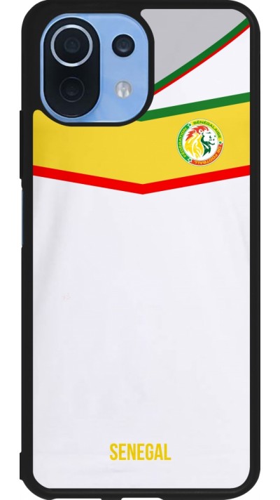 Coque Xiaomi Mi 11 Lite 5G - Silicone rigide noir Maillot de football Senegal 2022 personnalisable