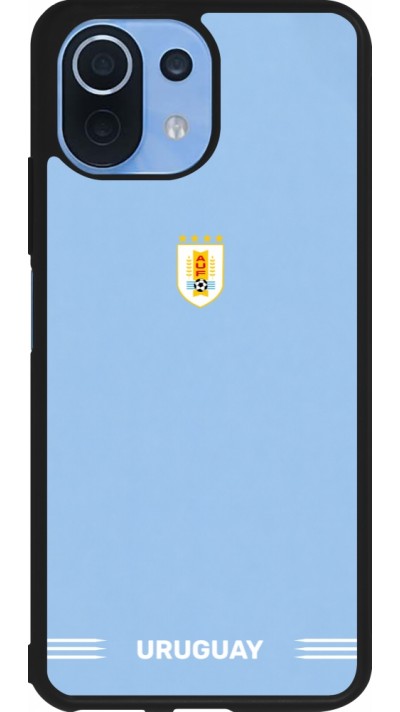 Xiaomi Mi 11 Lite 5G Case Hülle - Silikon schwarz Uruguay 2026 personalisierbares Fussballtrikot