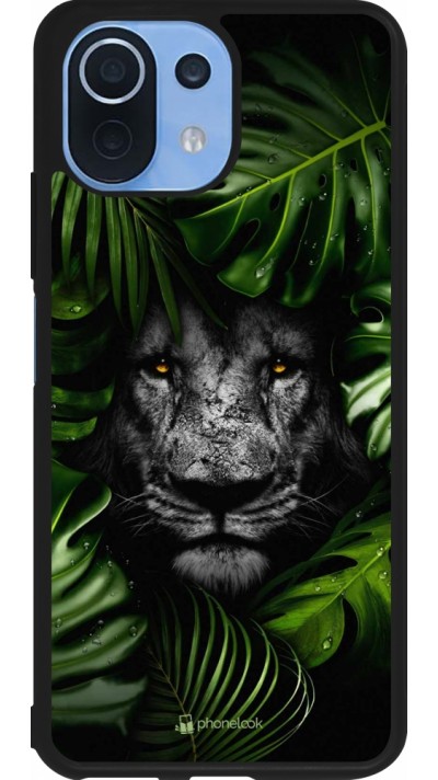 Xiaomi Mi 11 Lite 5G Case Hülle - Silikon schwarz Forest Lion