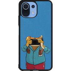 Coque Xiaomi Mi 11 Lite 5G - Silicone rigide noir Frog with camera DTMF