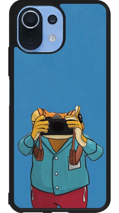 Coque Xiaomi Mi 11 Lite 5G - Silicone rigide noir Frog with camera DTMF