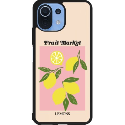 Xiaomi Mi 11 Lite 5G Case Hülle - Silikon schwarz Fruit market lemons 2026