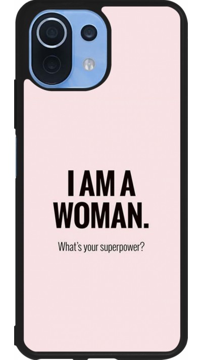 Xiaomi Mi 11 Lite 5G Case Hülle - Silikon schwarz I am a woman