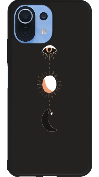 Coque Xiaomi Mi 11 Lite 5G - Silicone rigide noir Halloween 22 eye sun moon